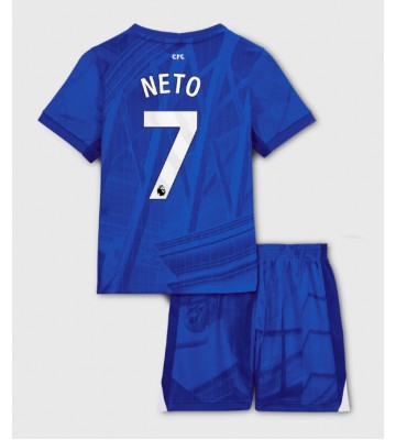 Chelsea Pedro Neto #7 Hjemmebanetrøje Børn 2025-26 Kortærmet (+ Korte bukser)
